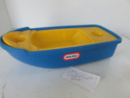 LITTLE TYKES 1996 NESTING STACKING BATH TUB TOY BOAT PART BLUE YELLOW 11.5" L16