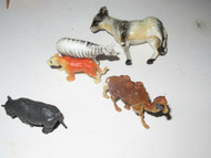 SMALL ASSORTMENT OF ZOO ANIMALS FOR 0/027 SCALE- GOOD - M40