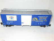 ARISTOCRAFT G SCALE - L/S TRAIN SHOW BOXCAR 1999- METAL WHEELS/KNUCKLES- EXC.-SH