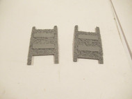 MPC LIONEL ORIGINAL GREY 'O' GAUGE 1/2 STRAIGHT ROADBED- 2 SECTIONS- NEW-W22