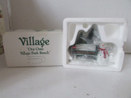 DEPT 56 2211 OUR OWN VILLAGE PARK BENCH READY TO PERSONALIZE VILLAGE ACCESS