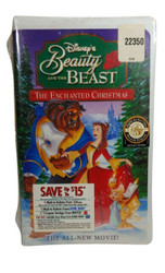 DISNEY BEAUTY AND THE BEAST ENCHANTED CHRISTMAS MOVIE VHS CLAMSHELL CASE TAPE HB