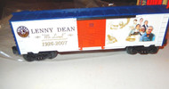 LIONEL - 39299- LENNY DEAN COMMEMORATIVE BOXCAR - 0/027- NEW- W11