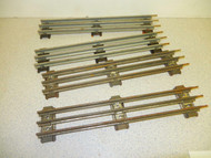 LIONEL POST-WAR - O GAUGE STRAIGHT TRACK- 4 SECTIONS - FAIR - W10