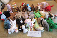 LOT OF 24 HARD TO FIND TY BEANIE BABIES - EXC - LOT B19