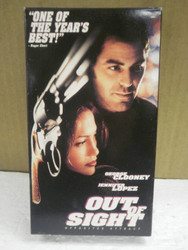 VHS MOVIE- OUT OF SIGHT- GEORGE CLOONEY- JENNIFER LOPEZ- USED- L180