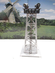 LIONEL- 12886 #395 METAL FLOODLIGHT TOWER 0/027 - BOXED- GOOD - B25