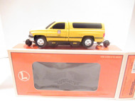 LIONEL- 18439 DODGE RAM YELLOW MOTORIZED TRACK INSPECTION CAR - 0/027- NEW-HH1P