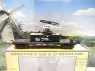 MTH TRAINS - 30-7695 - TV4 OPERATING HELICOPTER CAR - 0/027- LN - BOXED- B25