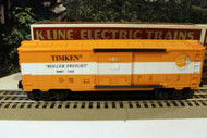 VINTAGE K-LINE TRAINS - 90007 - TIMKEN 'ROLLER FREIGHT' BOXCAR- 0/027 - B12