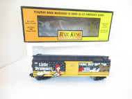 MTH TRAINS - RAILKING 30-7434 - 1999 CHRISTMAS BOXCAR- 0/027- LN- HB1