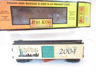 MTH TRAINS 30-74117- 2004 NEW YEAR'S BOXCAR- NEW YORK - 0/027- LN- D1B