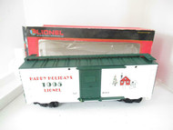 G SCALE - LIONEL 87013- 1995 CHRISTMAS BOX CAR - BOXED- KNUCKLE COUPLERS- HB1