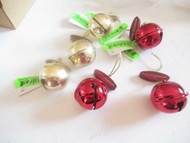 CHRISTMAS ORNAMENTS WHOLESALE- 96614- CHRISTMAS BELLS - (6) - NEW- W23