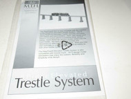 MTH TRAINS- 8 PIECE ELEVATED TRESTLE SYSTEM INSTRUCTIONS - NEW - M41