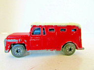 MATCHBOX SUPERFAST DIECAST NO.69 ARMORED TRUCK LESNEY ENGLAND1978 RED 1/64 H2