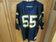 CHAMPION JERSEY XL ADULT BLUE SAN DIEGO CHARGERS #55 NYLON