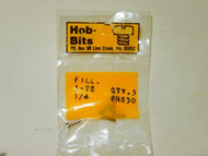 HOB-BITS - 1-72 FILL SCREWS H830- NEW- H50