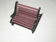 BROWN METAL BENCH - EXC. -2" TALL - M25