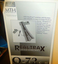 MTH TRAINS INSTRUCTION BOOKLET -RAIL KING- REAL TRAX 0-72 SWITCH - M33