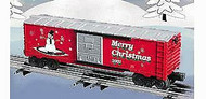 LIONEL CHRISTMAS- 36243- 2002 CHRISTMAS BOXCAR- BOXED- LN