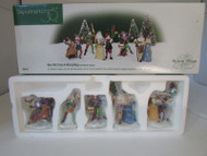 DEPT 56 558410 HERE WE COME A WASSAILING SET OF 5 MINT IN BOX L126