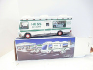 HESS 1998 TOY RECREATION VAN WITH DUNE BUGGY MOTORCYCLE BOXED DOES NOT LIGHT S2