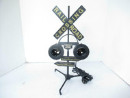 RAILROAD CROSSING SIGNAL- 15" TALL- FOR DESK/COUNTER TOP- NEEDS BULBS