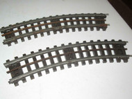LIONEL - SUPER O CURVE TRACK -2 SECTIONS FAIR/GOOD - S14