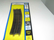HO TRAINS- VINTAGE AHM 25666 BRASS CURVED TRACK- 6 SECTIONS - 22" RAD. NEW- S31S