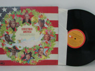 CHRISTMAS AMERICA VARIOUS ARTISTS CAPITOL RECORDS 6884 RECORD ALBUM