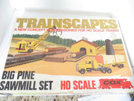 HO TRAINS VINTAGE COX TRAINSCAPES - BIG PINE SAWMILL SET- MINT- W57