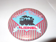 LIONEL RAILROAD CLUB INSIDE TRACK 3" BUTTON 1992 - EXCELLENT SHAPE- H27