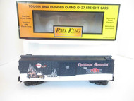 MTH TRAINS - RAILKING 30-7489 - 2001 CHRISTMAS BOXCAR- 0/027- LN- HB1
