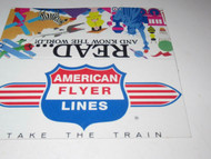 AMERICAN FLYER / READ AND KNOW BILLBOARDS - 6"- FOR 0/027 TRAINS- NEW - M9