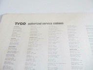 HO TRAINS VINTAGE TYCO- 1971 B/W AUTHORIZED SERVICE CENTERS - EXC.- S31UU