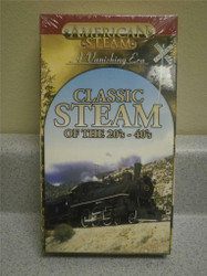AMERICAN STEAM A VANISHING ERA- CLASSIC STEAM OF THE 20's-40's VHS TAPE NEW L153