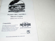 MTH TRAINS OWNERS MANUAL- PREMIER BB-1 AND BB-3 ELECTRIC - LN - H78