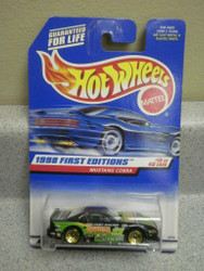 HOT WHEELS- MUSTANG COBRA- 1998 FIRST EDITIONS- NEW ON CARD- L47