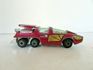 1980 KENNER DIECAST CAR FAST III DARK PINK WITH GRAPHICS MADE IN HONG KONG H2