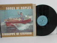 THE SONGS OF NAPLES GIUSEPPE DI STEFANO #1 ANGEL RECORDS 35469 RECORD ALBUM