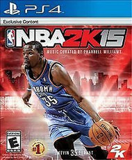 PLAYSTATION 4 VIDEO GAME NBA 2K15 BASKETBALL DISC MANUAL AND CASE