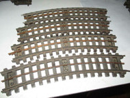 LIONEL - SUPER O CURVE TRACK - 4 SECTIONS FAIR/GOOD - ON SALE - M60