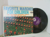 FAVORITE MARCHES FOR CHILDREN CHORUS & TOYLAND BAND LION 70105 RECORD ALBUM