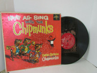 LET'S ALL SING WITH THE CHIPMUNKS DAVID SEVILLE & CHIPMUNKS 3132 RECORD ALBUM