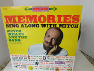 MEMORIES SING ALONG WITH MITCH MILLER AND GANG 1960 RECORD ALBUM COLUMBIA 8342