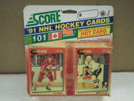 OLDER HOCKEY CARDS SCORE 1991- CANADIAN ENGLISH SERIES 1 CAREY WILSON- NEW- L136