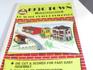 HO VINTAGE AHM - 1930 TOWN MINISTRUCTURES(B)- CARDBOARD CUTOUTS-- NEW-S31UU