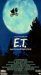 ET THE EXTRA TERRESTRIAL STEVEN SPIELBERG FILM VIDEO VHS TAPE L42F