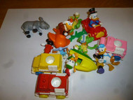 DISNEY PLASTIC TOYS- LARGE ASSORTMENT MICKEY/DONALD/DAISY & MORE- USED- H22